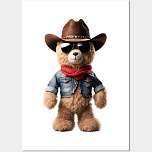 Cowboy Teddy Bear Posters and Art